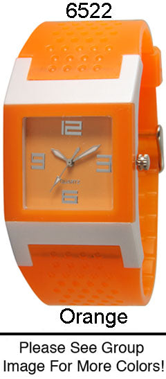 6 Geneva Silicone strap band watches