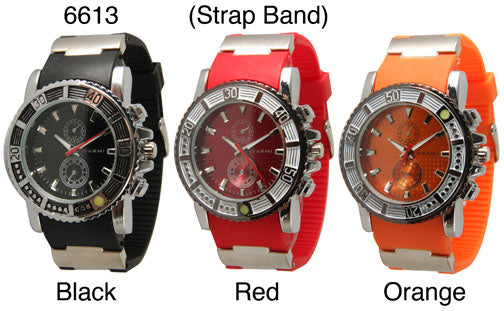 6 Narmi Silicone Strap Band Watches