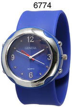 Load image into Gallery viewer, 6 Geneva Silicone Slap Watches
