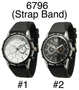 6 Silicone Strap Band Watches