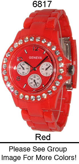 6 Geneva Closed Band Watches