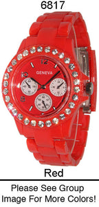 6 Geneva Closed Band Watches