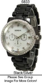 Load image into Gallery viewer, 6 Geneva Ceramic Closed Band Watches
