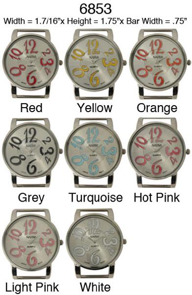 6 Narmi Solid Bar Watch Faces
