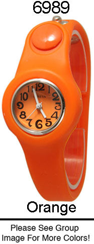 6 Geneva Silicone Snap on Watches