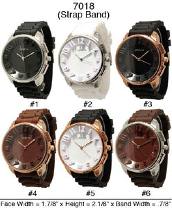 6 Ceramic Silicone Style Watches