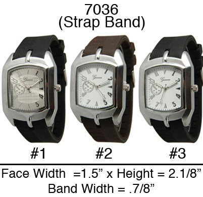 6 Silicone Strap Band Watches