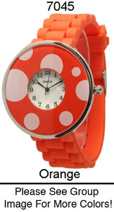 6 Geneva Silicone Strap Band Watches