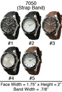 6 Silicone Strap Band Watches