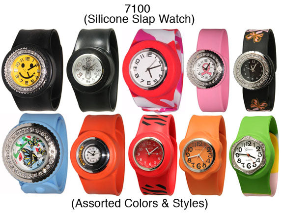 50 Geneva  Assorted Silicone Slap Watches
