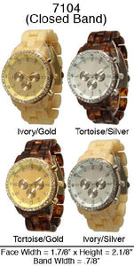 6 Women Closed Band Watches