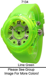 Load image into Gallery viewer, 6 Geneva Silicone Flashing Light Watches
