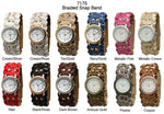 Load image into Gallery viewer, 6 Geneva Braided Strap Band Watches
