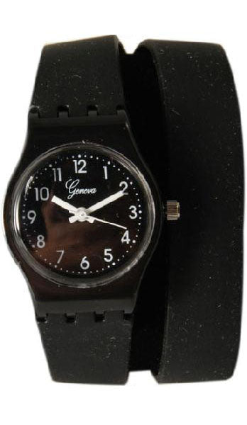 6 Geneva Silicone Wraparound Watches