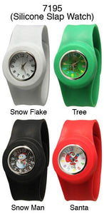 6 Geneva Silicone Slap Band Watches