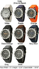 Load image into Gallery viewer, 6 Geneva Silicone Strap Band Watches
