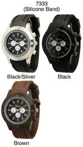 6 Silicone Strap Band Watches