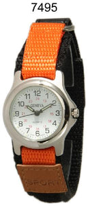 6 Geneva velcro strap watches