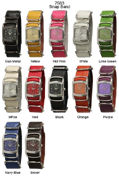 6 Geneva Strap Band Watches