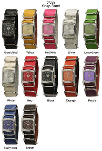 6 Geneva Strap Band Watches