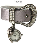 Load image into Gallery viewer, 6 Geneva Charm &amp; Buckle Strap Watches
