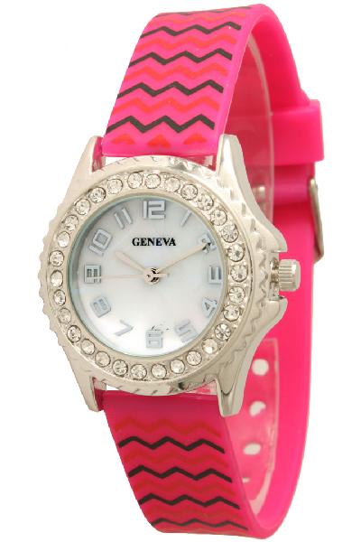 6 Geneva Silicone Band Watches