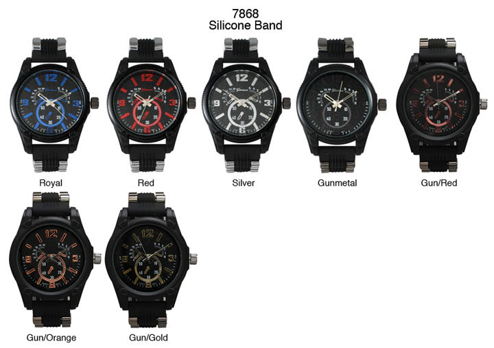 6 Geneva Strap Band Watches