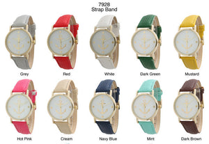 6 Geneva Strap Band Watches