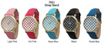 Load image into Gallery viewer, 6 Geneva Strap Band Watches
