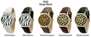 6 Geneva Snap Band Watches