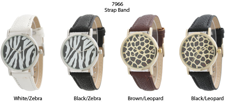 6 Geneva Strap Band Watches