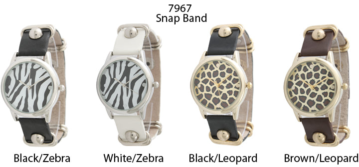 6 Geneva Strap Band Watches