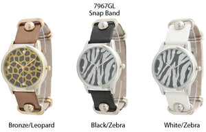 6 Geneva Strap Band Watches