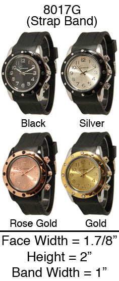 6 Silicone Strap Band Watches