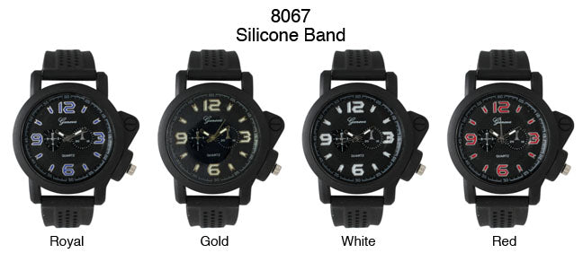 6 Geneva Strap Band Watches