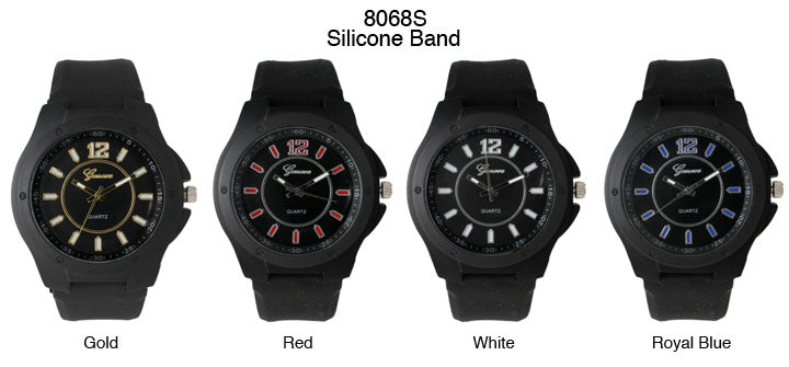 6 Geneva Strap Band Watches