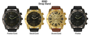 6 Geneva Strap Band Watches