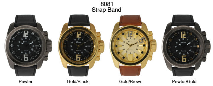 6 Geneva Strap Band Watches