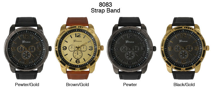 6 Geneva Strap Band Watches