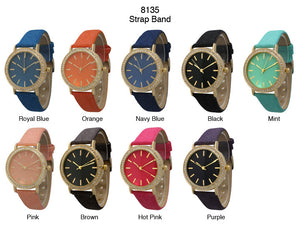 6 Geneva Strap Band Watches