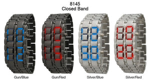 6 LED Closed Band Watches