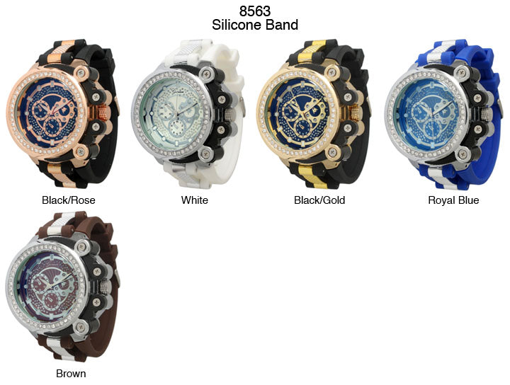 6 Geneva Strap Band Watches