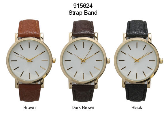 6 Geneva Strap Band Watches