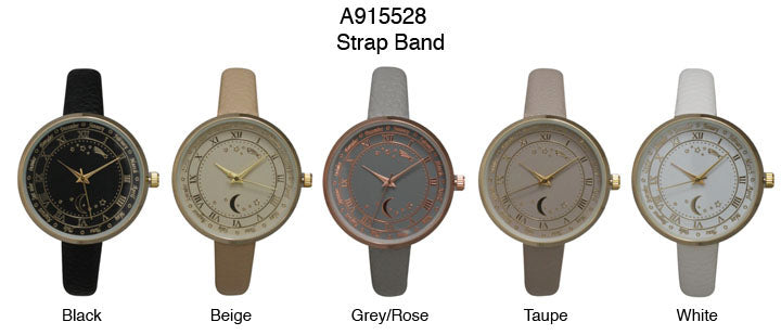 6 Geneva Strap Band Watches