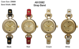 6 Geneva Strap Band Watches