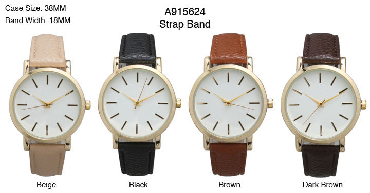 6 Geneva Strap Band Watches