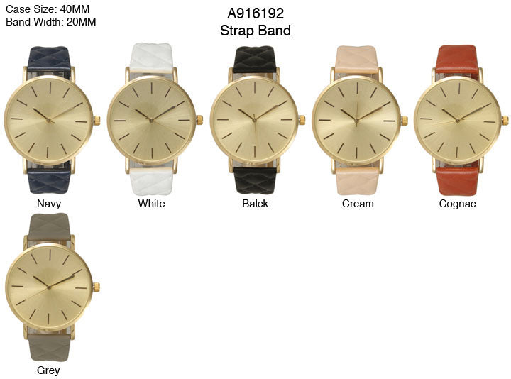 6 Geneva Strap Band Watches