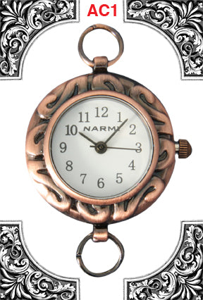 12 Narmi Antique Copper Watch Faces