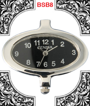 12 Geneva Silver tone contemporary style watch faces