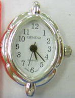 12 Geneva Silver tone contemporary style watch faces